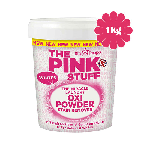 The Pink Stuf Oxi Powder Dėmių Valiklis Milteliai Baltiems audiniams 1kg